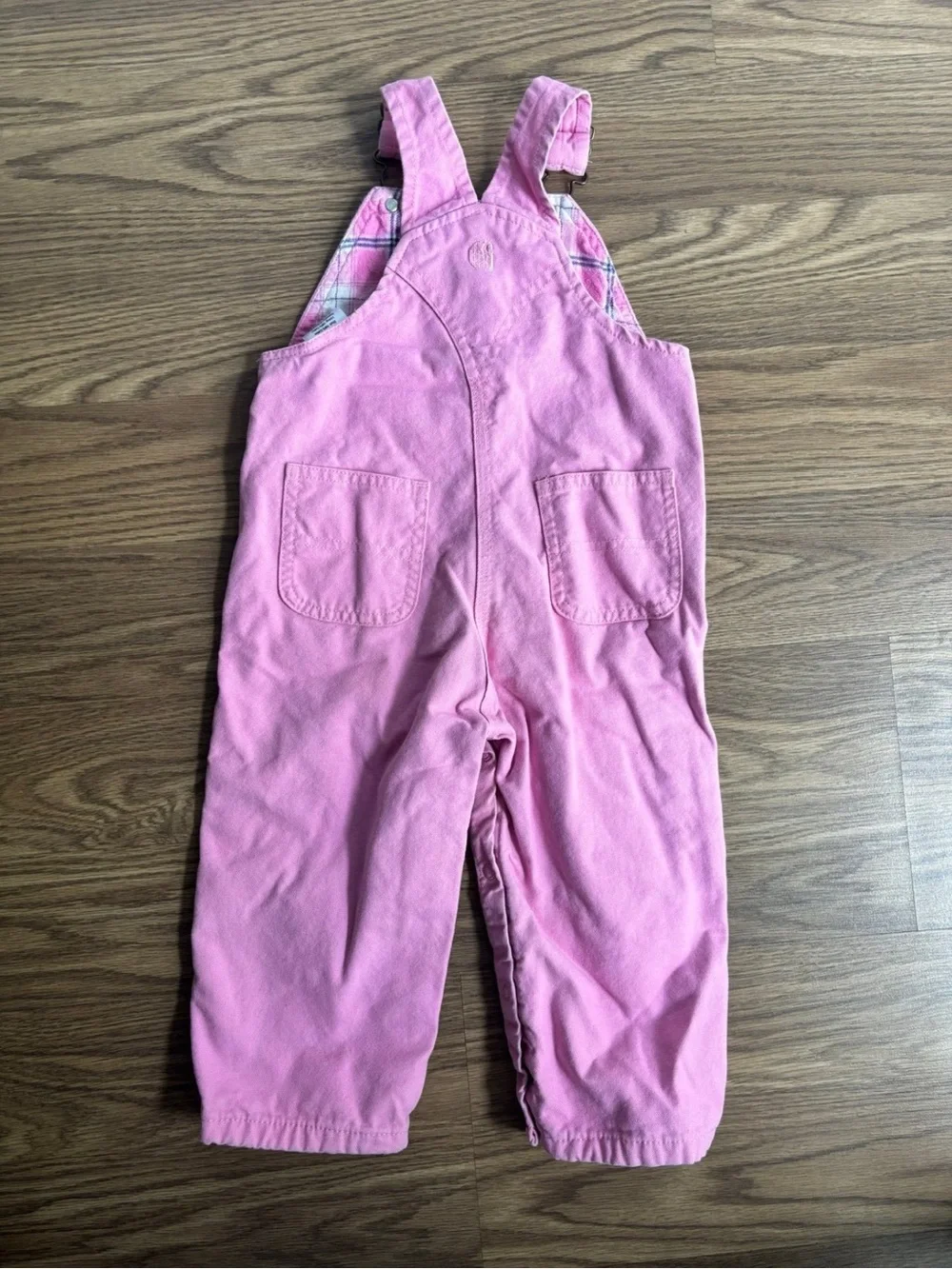 Carhartt Pink Toddler Overalls with Adjustable Straps